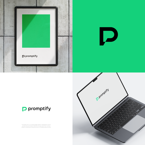 Modern, Simple and Sleek Logo for Promptify.com Design by mr.giraffe.design
