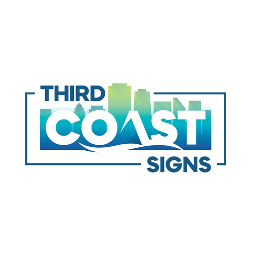 New vibrant business logo and branding for a sign making company serving Chicago Design by NinjaMouse™