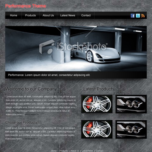 1-3 Page Website Template Design von TwitchDesign