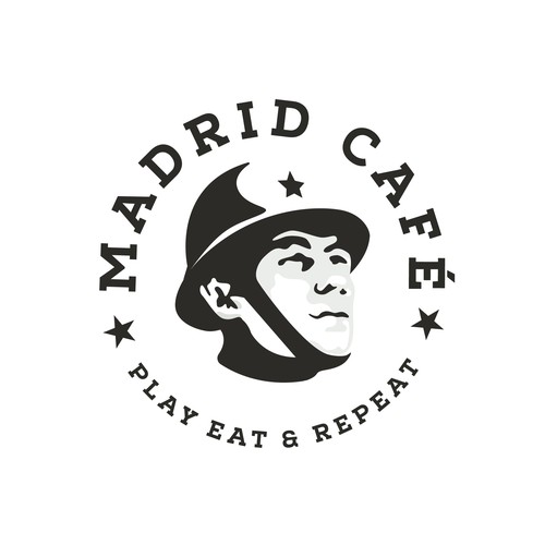 Logo for Madrid Cafe & Games Design by Marc Vaello