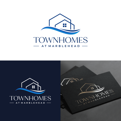 Luxury townhouse development logo with subtle nautical theme Design by Eyvindr