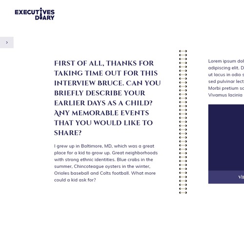 Proposition sur un concours de Design de page web, réalisée par Tushar K∎