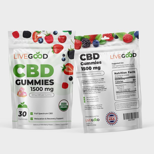 CBD Gummies Pouch Design