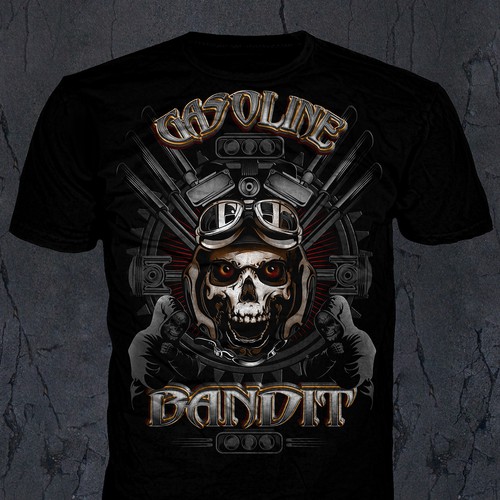 Gasoline Bandit® Biker T-Shirt Racer Team 