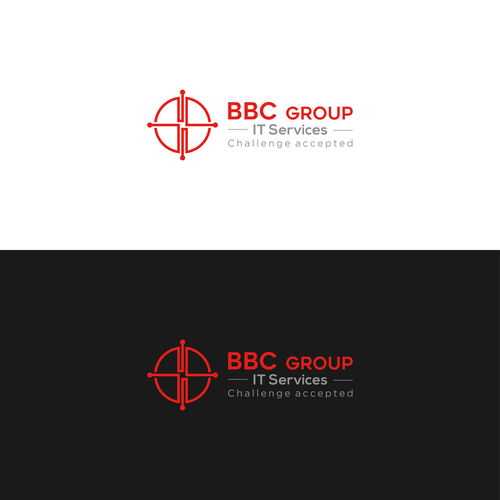 Logo for a leading internal IT Service Provider - Challenge accepted? Design by Alwide