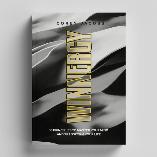 Design a sleek book cover for a man who wants to transform your mind and life! Design by Shreya007⭐