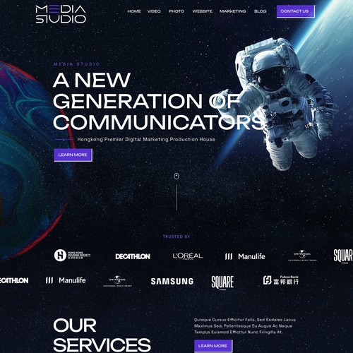 Web page design contest entry by ⭐CaptMarvel⭐