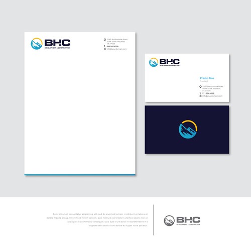 Sophisticated and timeless design for a multi-generational development and construction company Design by Eeshu