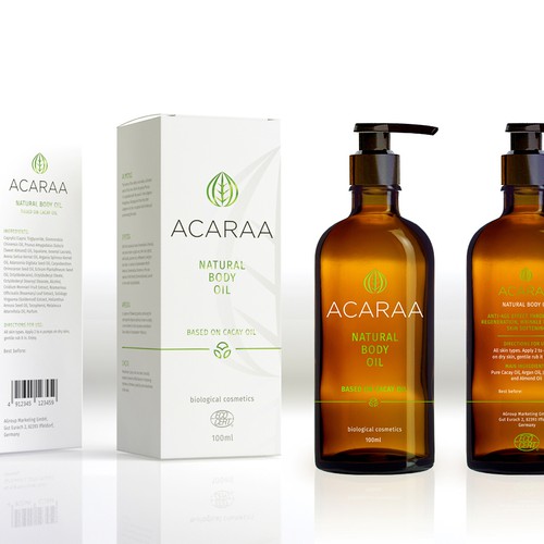 Creative Packaging Design for Natural Cosmetic Line Design by Floating Baron