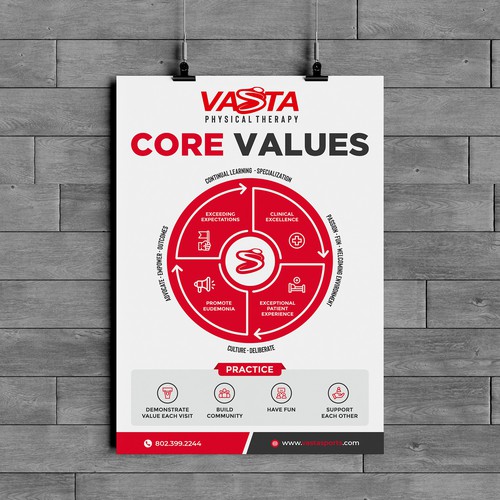 Company Values Poster / Graphic Design by Mahiofficial™