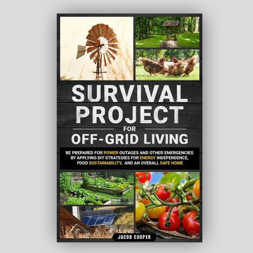 Book Cover for Off-Grid Survival Projects Design by Inwalker