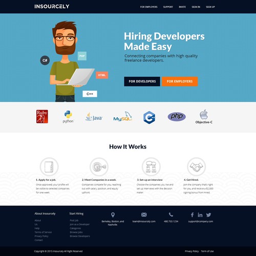 Create a stunning NEW front page for a SaaS company Design by MelStone Creative