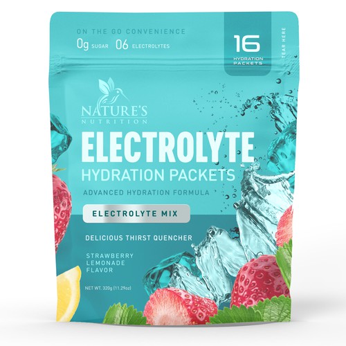 Refreshing Hydration Electrolytes Design Needed for Nature's Nutrition Design by a x i o m a ™