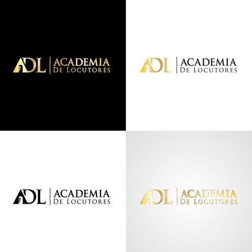 "Create a logo for "ADL - Academia De Locutores" (Academy of Broadcasting)" winning Product packaging