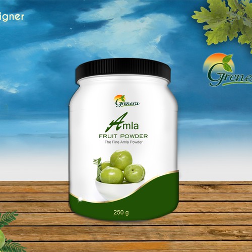 Amla Fruit Powder Label Design by Heart Favorite Designs