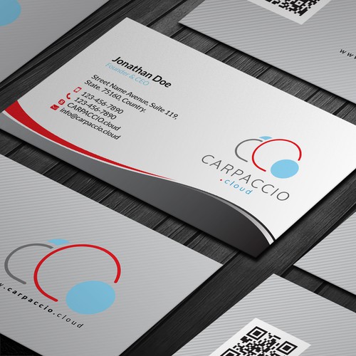 Give more muscle to research with graphic ID for CARPACCIO.cloud Design by DesignsTRIBE