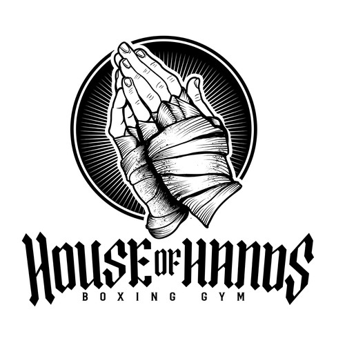 House Of Hands boxing gym logo design Design by Gerardo Castellanos