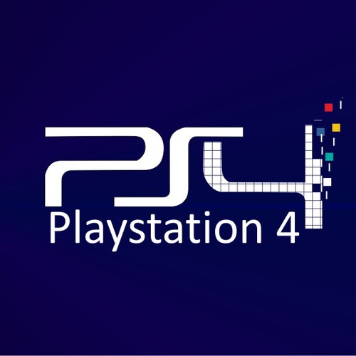 Community Contest: Create the logo for the PlayStation 4. Winner receives $500! Diseño de Azatdesign