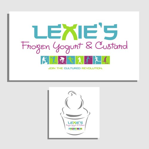 Lexie's™- Self Serve Frozen Yogurt and Custard  デザイン by dragonflydesigns