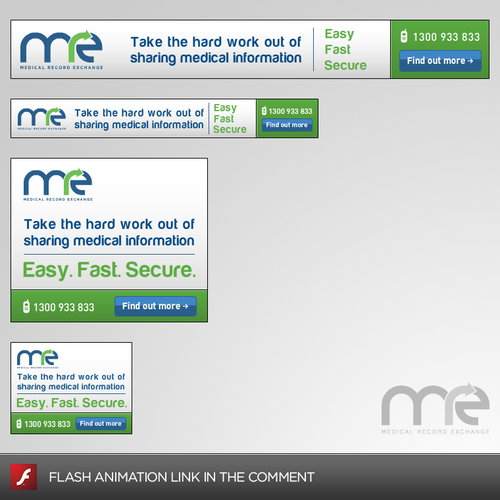 Create the next banner ad for Medical Record Exchange (mre) デザイン by Helmer