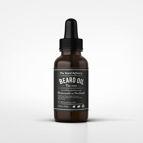 Bottle Label For Quality Beard Oil 