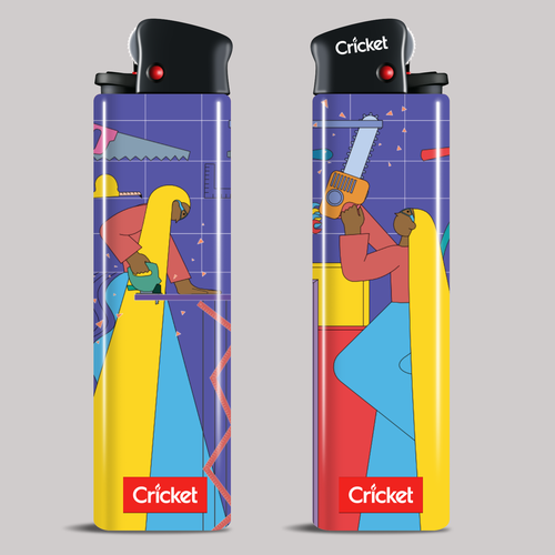 Create illustrations for a limited collection of Cricket Lighters (Multiple Winners) Design by Twoolw