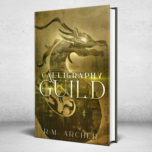 Cover for a reflective, Asian-inspired YA fantasy novel Design by Alli May