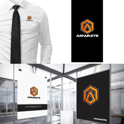Amwaste Logo Design Design by marbona