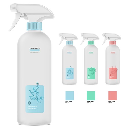 Diseño de Premium Spray Bottle and Packaging for Cleaning Supplies de gs-designs