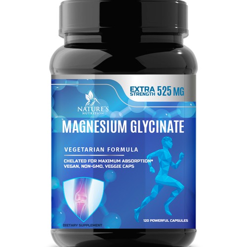 Natural Magnesium Glycinate Design needed for Nature's Nutrition Design by Wfemme