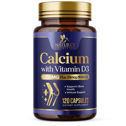 Calcium Plus Vitamin D3 Design Needed for Nature's Nutrition Design by UnderTheSea™