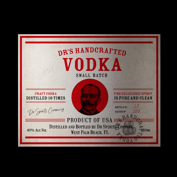 Design by Emmanuel Emens titled "Vodka-Label Design "