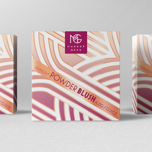 Makeup Geek Blush Box w/ Art Deco Influences Design by bcra