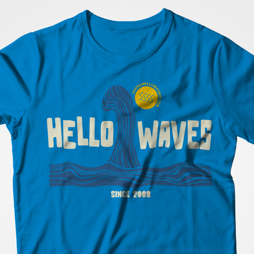 Hola Olas tee Design by J O N K