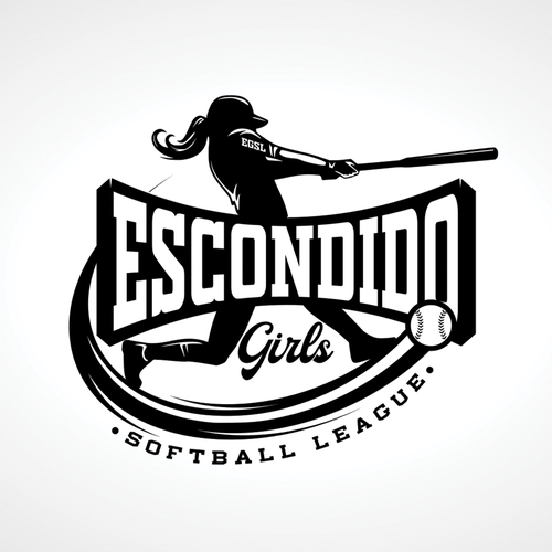 Youth Girls Softball League Logo that will be the face of our league and swag in San Diego Californi Design réalisé par bomba