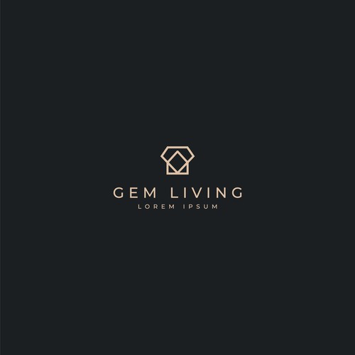 Geometrical, minimalist, modern brand design for Gem Living Design by Logo D. Sign