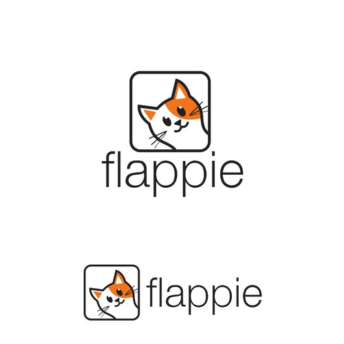 design a logo for the world's smartest cat flap door using AI Design by Hito