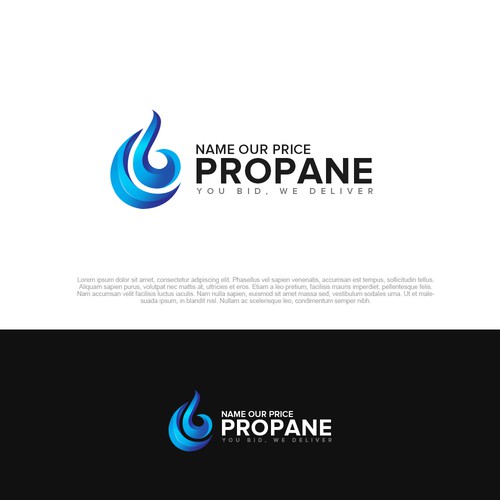 we need a design that will grab the eye for ordering propane and propane pricing. Diseño de pixelgrapiks