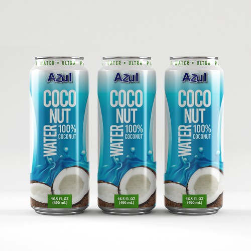 HELP CREATE A COCONUT WATER LABEL PART OF COCONUT WATER LINEUP 100% COCONUT WATER Diseño de creationMB