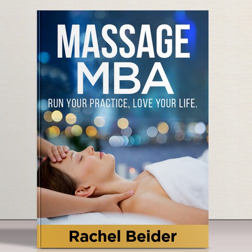 Book cover for a business book about massage therapy. Design by Advento