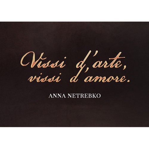 Illustrate a key visual to promote Anna Netrebko’s new album Réalisé par koisin