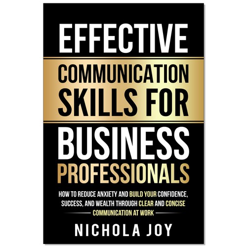 Design a book cover targeting  business professionals that want to enhance communication skills. Design by Ramarao V Katteboina