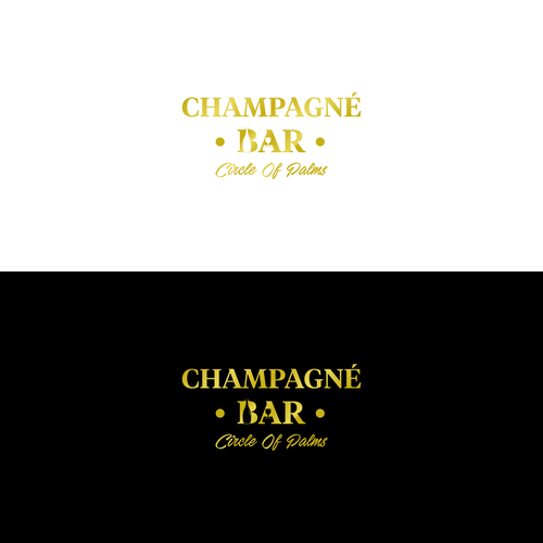 Luxury and modern Champagne Bar logo Design réalisé par Gladiator_Design