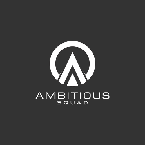 Unique and sophisticated logo for motivational apparel brand "Ambitious