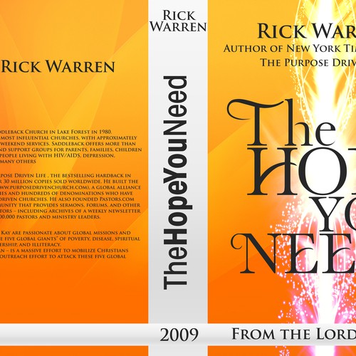 Design Rick Warren's New Book Cover Design réalisé par Bjay