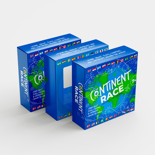 Continent Race - Kids Game -  Learn about the World! Design réalisé par Kate Design ❤️