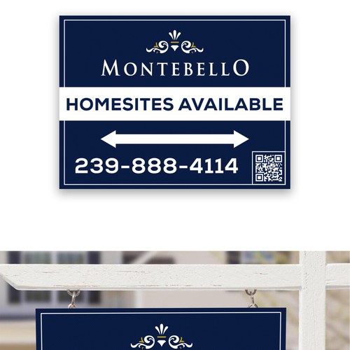 Upscale and Sophisticated New Homes for Sale - Signage Design by GraphicVersa