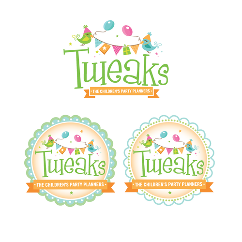 logo for Tweaks - The Children's Party Planners Design by PrettynPunk