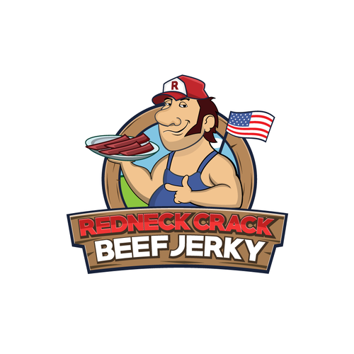 Redneck Crack Beef Jerky Design by The Dutta