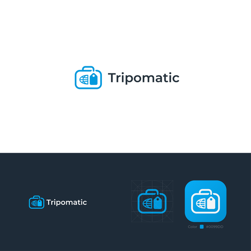 New logo for rebranding a trip planning app Design by Kr8v.in